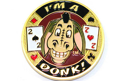 Protège-cartes Poker 'I'm Donk' – Plaqué Or – 40 Mm, 30 G – Dessin Déposé