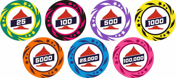 EPT 500pce Unique Poker Tournament 13.5g Chip Set w/ Case