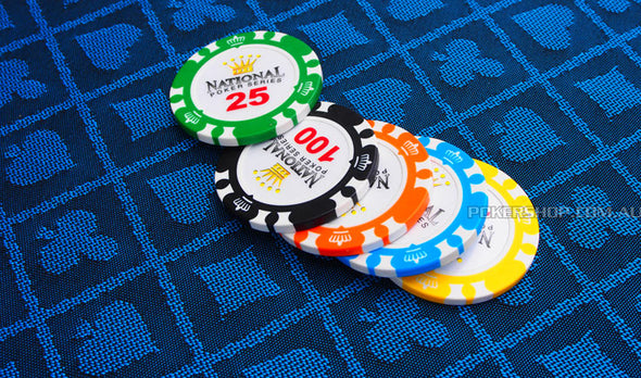 National Poker Series 1000pce 14g Chip set (Premium Clay) w/ Case