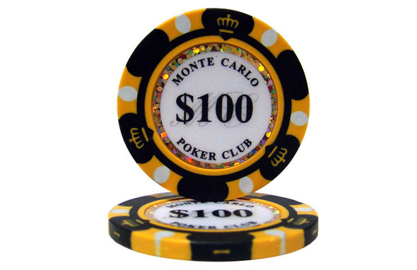 Monte Carlo 500pce Tournament 14g Chip Set Premium Clay w/ Case