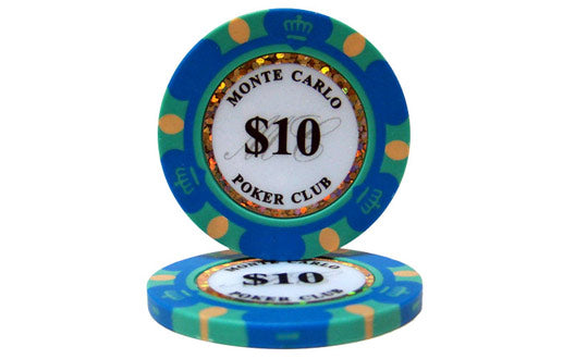 Monte Carlo 500pce Low Value Cash 14g Chip Set Premium Clay w/ Case