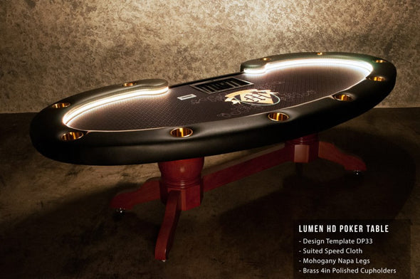 The Lumen HD LED Poker Table