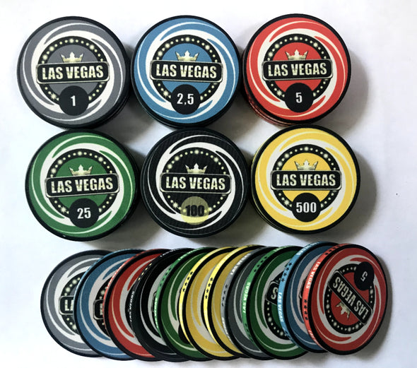 Las Vegas Ceramic 500pce Chip Set 10g