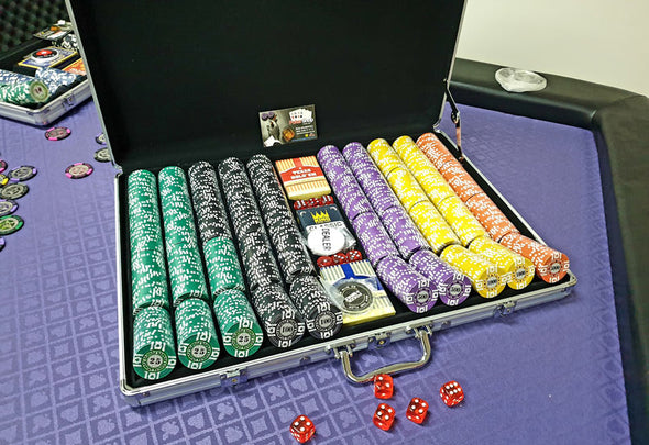 San Marino 1000pce Poker Premium Clay Chip Set 13.5g w/ Case