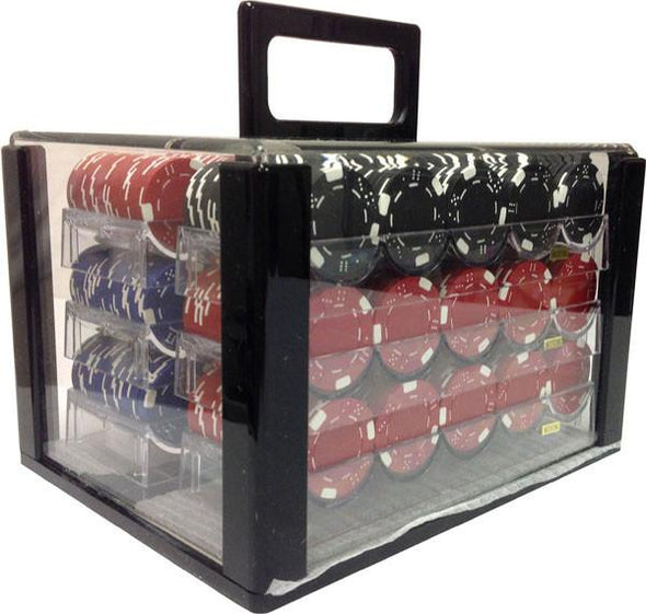 600 ct Casino Acrylic Poker Chip Carrier with trays