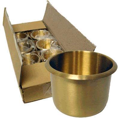 Brass Cup Holders - Jumbo x 10