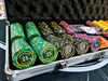 HIGH ROLLERS POKER ROOM 500pce Tournament Poker Chip Set 14g w/ Case