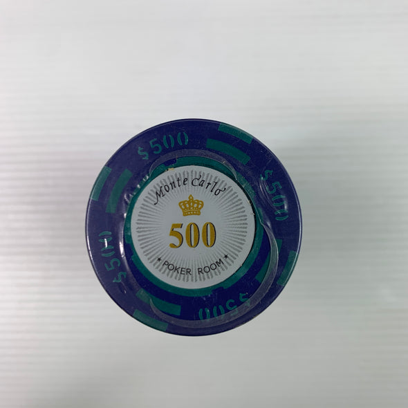 Monte Carlo Crown 300pce Cash Poker Premium Clay Chip Set 14g w/ Case