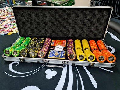 POKER MILLIONS 1000pce Poker Chip Set 14g w/ Case