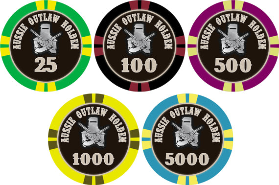 Custom 1000 x Personalised Poker Chips