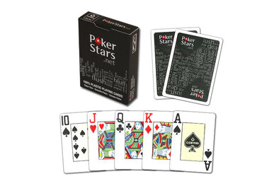 Copag "Pokerstars" Black Poker Size Jumbo Index Single Deck