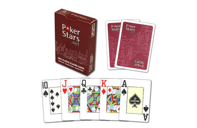 Copag "Pokerstars" Red Poker Size Jumbo Index Single Deck
