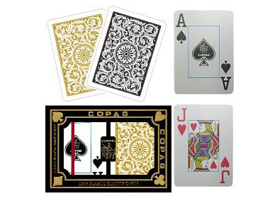 COPAG ELITE Black/Gold (Poker/Jumbo)