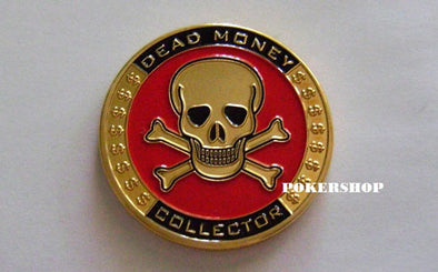 Gold Poker Card Guard - DEAD MONEY COLLECTOR