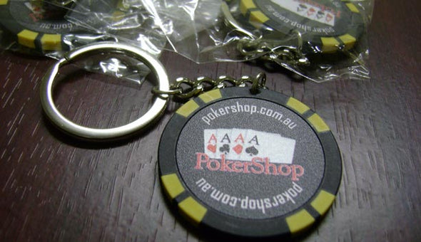 Custom 1000 x Poker Chip Key Rings