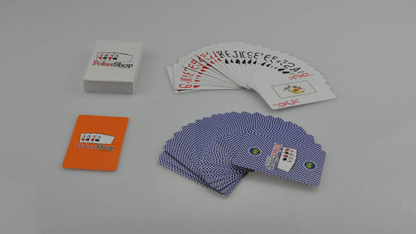 PokerShop 100% Plastic Playing Cards - Blue Deck