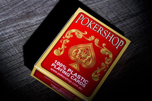 PokerShop 100% Plastic Playing Cards - Red Deck