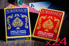 PokerShop Playing Cards - 24 x Decks - 100% Plastic