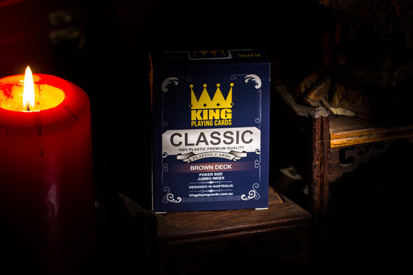 King "Classic" Playing Cards Single Deck - Brown