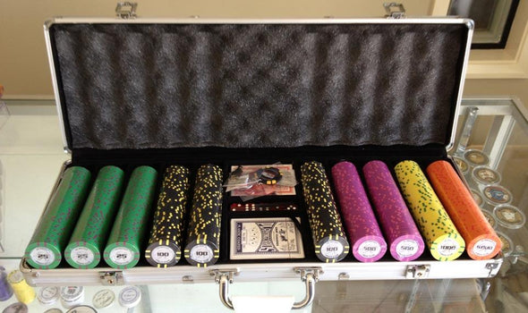 Le Royale 1000pce Low Value Cash Chip Set Premium Clay w/ Case