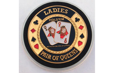 Gold Poker Card Guard - LADIES