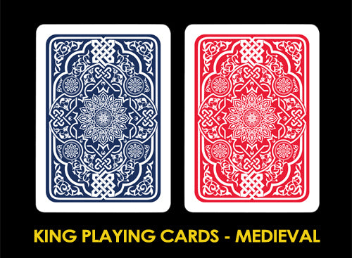 KING Playing cards Medieval 2 Pack 100% Plastic (Poker/Jumbo)