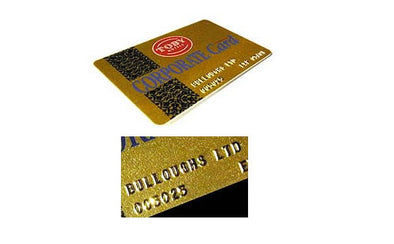 2000 x Custom Membership cards - numbered & signature area