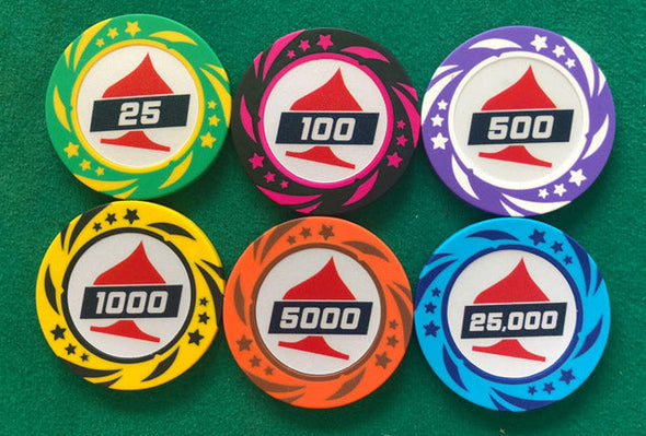 EPT 1000pce Unique Poker Tournament 13.5g Chip Set w/ Case