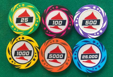 EPT 300pce Unique Poker Tournament 13.5g Chip Set w/ Case