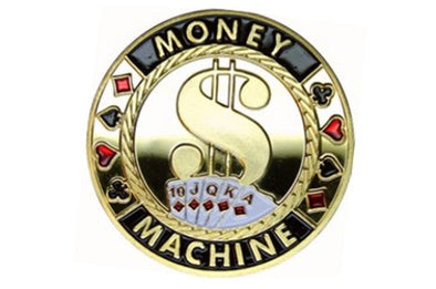 Gold Poker Card Guard - MONEY MACHINE