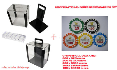 National Poker Series 1000pceCasino Carrier set (Premium Clay)