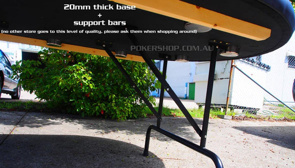 84" Deluxe V2 Poker Table - Red Suited Speed Felt