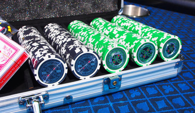 1000pce Ultimate Laser Poker Chip set