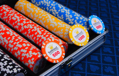 500pce National Poker Series 14.5g Chip set (Premium Clay)