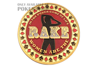 Gold Poker Card Guard - THE RAKE