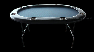 65" Roval Blue poker table