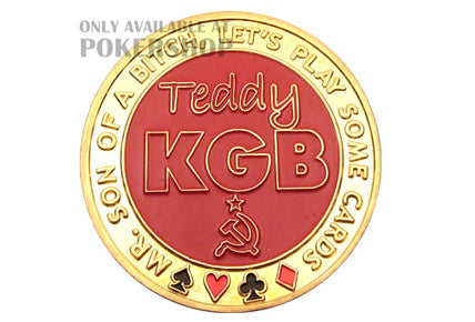 Gold Poker Card Guard - TEDDY KGB