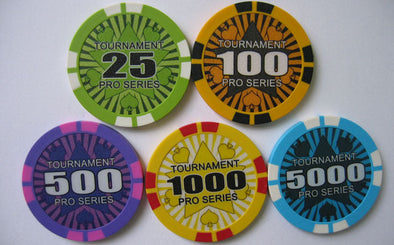 Tournament Pro 500pce 13.5g Chip Set Premium Clay (NO CASE)