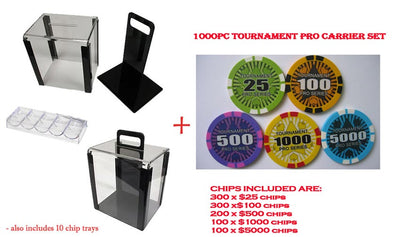 1000pce Tournament Pro 14.5g Casino Carrier set (Premium Clay)